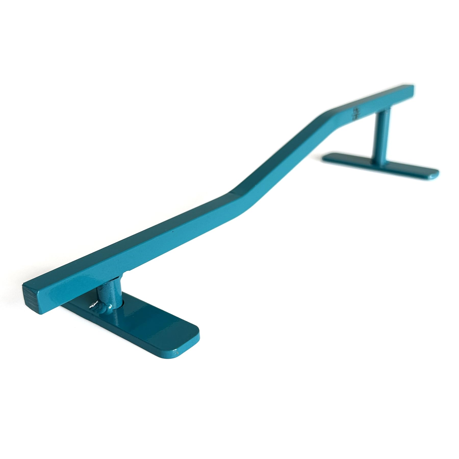 Teak Tuning Square, Bi-Level Fingerboard Rail, 12" - Custom Designed and Made in USA - Premium Solid Steel, Glossy Powder Coated Finish in Teak Teal - Image 2