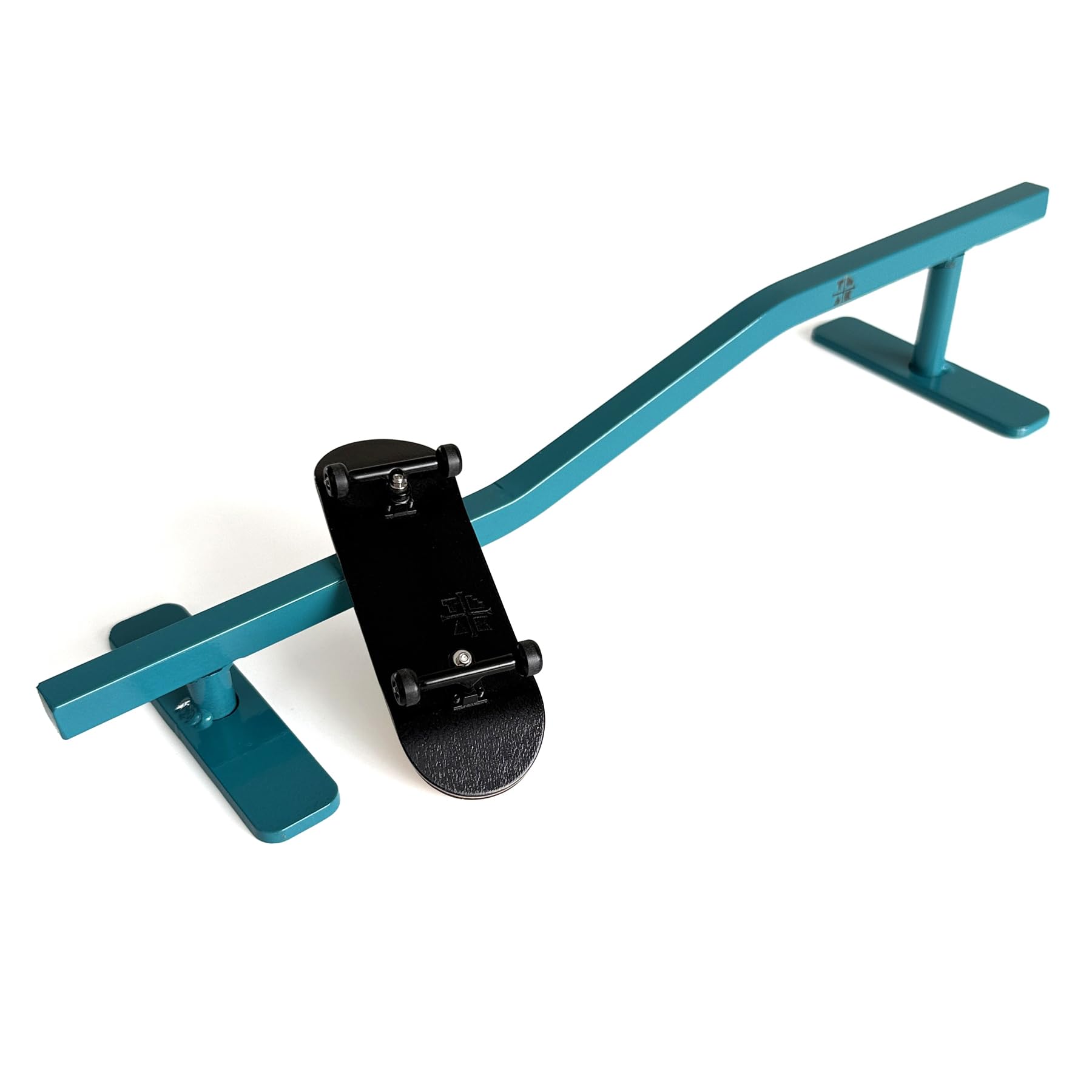 Teak Tuning Square, Bi-Level Fingerboard Rail, 12" - Custom Designed and Made in USA - Premium Solid Steel, Glossy Powder Coated Finish in Teak Teal - Image 4