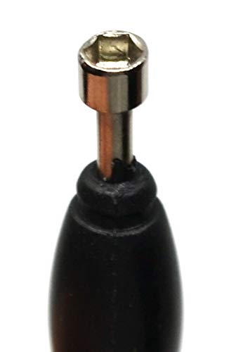 Teak Tuning Standard Fingerboard Tool, Screwdriver and Nut Driver, Black Colorway, Pack of 1 - Image 3