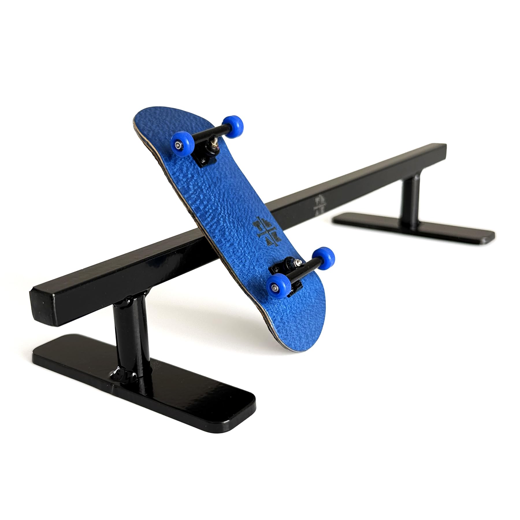 Teak Tuning Straight, Square Fingerboard Rail, 10" - Custom Designed and Made in USA - Premium Solid Steel Construction, Glossy Powder Coated Finish in Black - Image 3