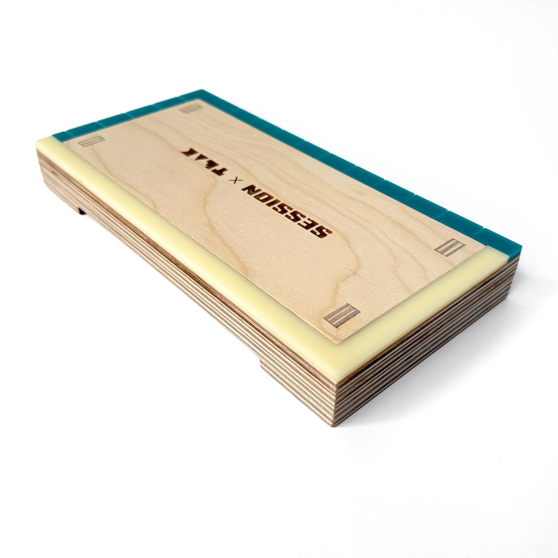 Teak Tuning x Session Fingerboard Manual Pad with Matte Acrylic Coping – 12.75" Long, 7.875" Wide, 6" Tall – Baltic Birch Wood Fingerboard Obstacle - Box for Manuals, Grinds & Slides - Image 3