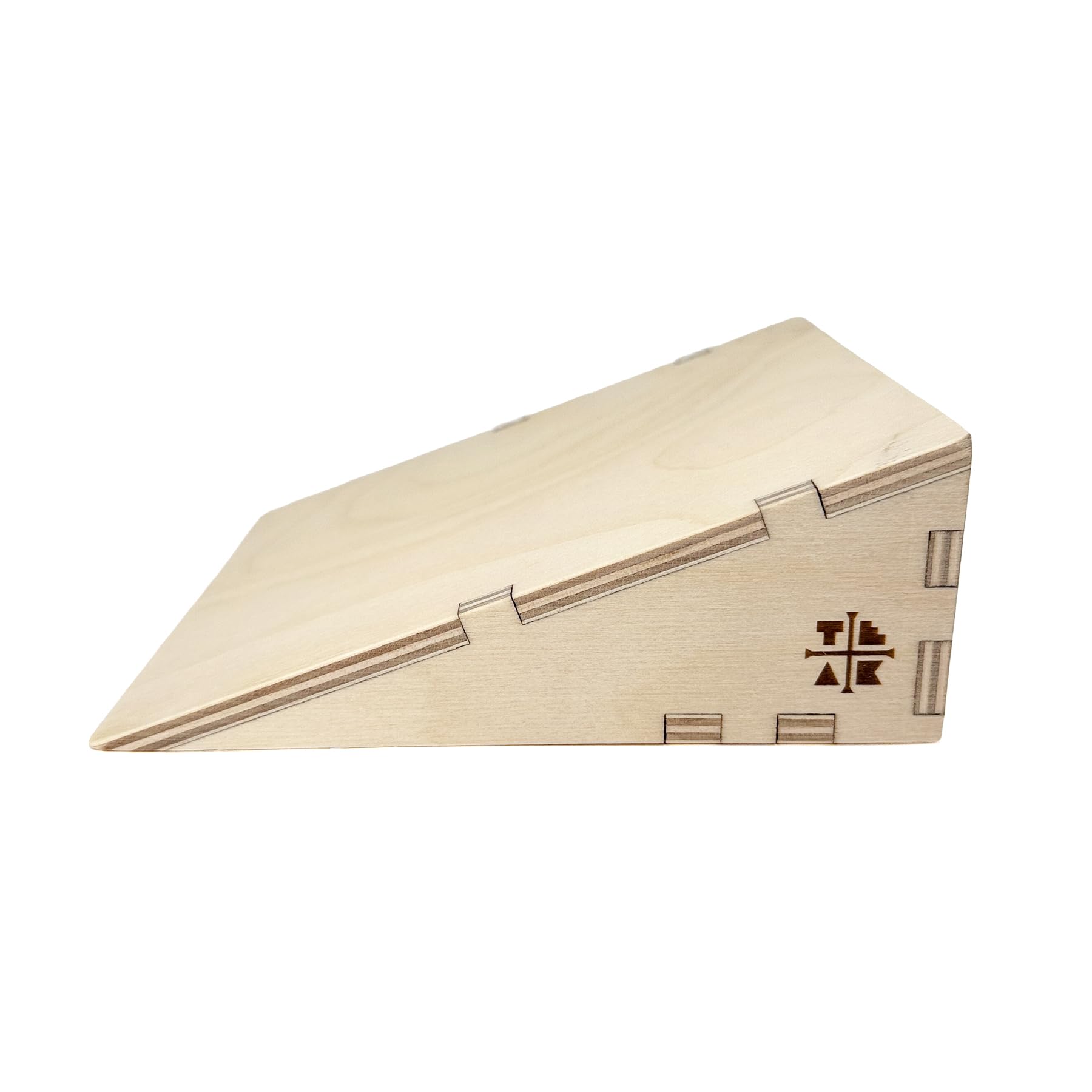 Teak Tuning x Session Wooden Fingerboard Ramp Kicker - 6 x 5.75 x 1.25 inches, Fingerboard Obstacle with Smooth Surface, Handmade in Rochester NY - Image 2