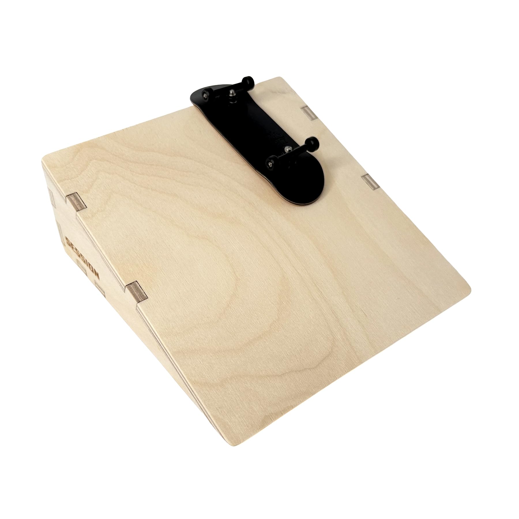 Teak Tuning x Session Wooden Fingerboard Ramp Kicker - 6 x 5.75 x 1.25 inches, Fingerboard Obstacle with Smooth Surface, Handmade in Rochester NY - Image 7