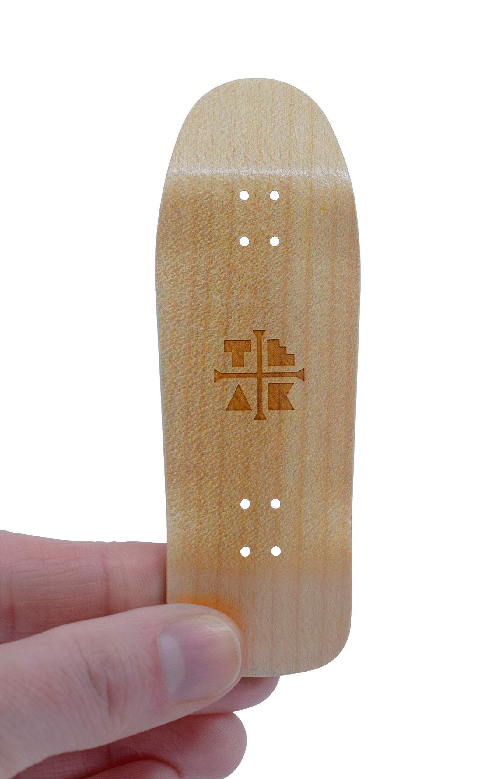 Wooden Fingerboard Carlsbad Cruiser Deck, The Classic - 34mm x 100mm - Handmade, Pro Shape & Size - Five Plies Wood Veneer - Includes Prolific Foam Tape - Teak Tuning - Image 4