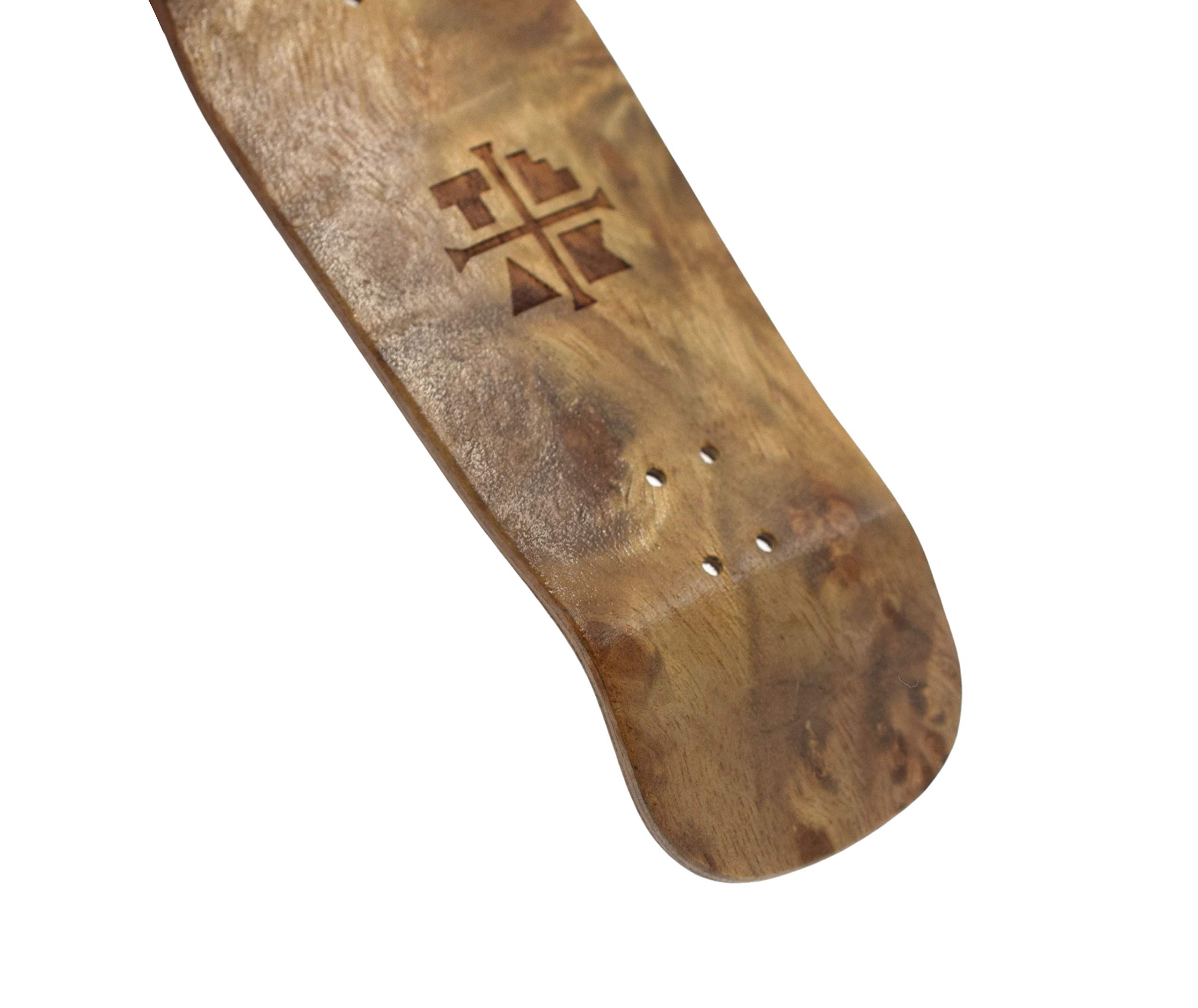 Wooden Fingerboard Carlsbad Cruiser Deck, The Graham Cracker - 34mm x 100mm - Handmade, Pro Shape & Size - Five Plies Wood Veneer - Includes Prolific Foam Tape - Teak Tuning - Image 2