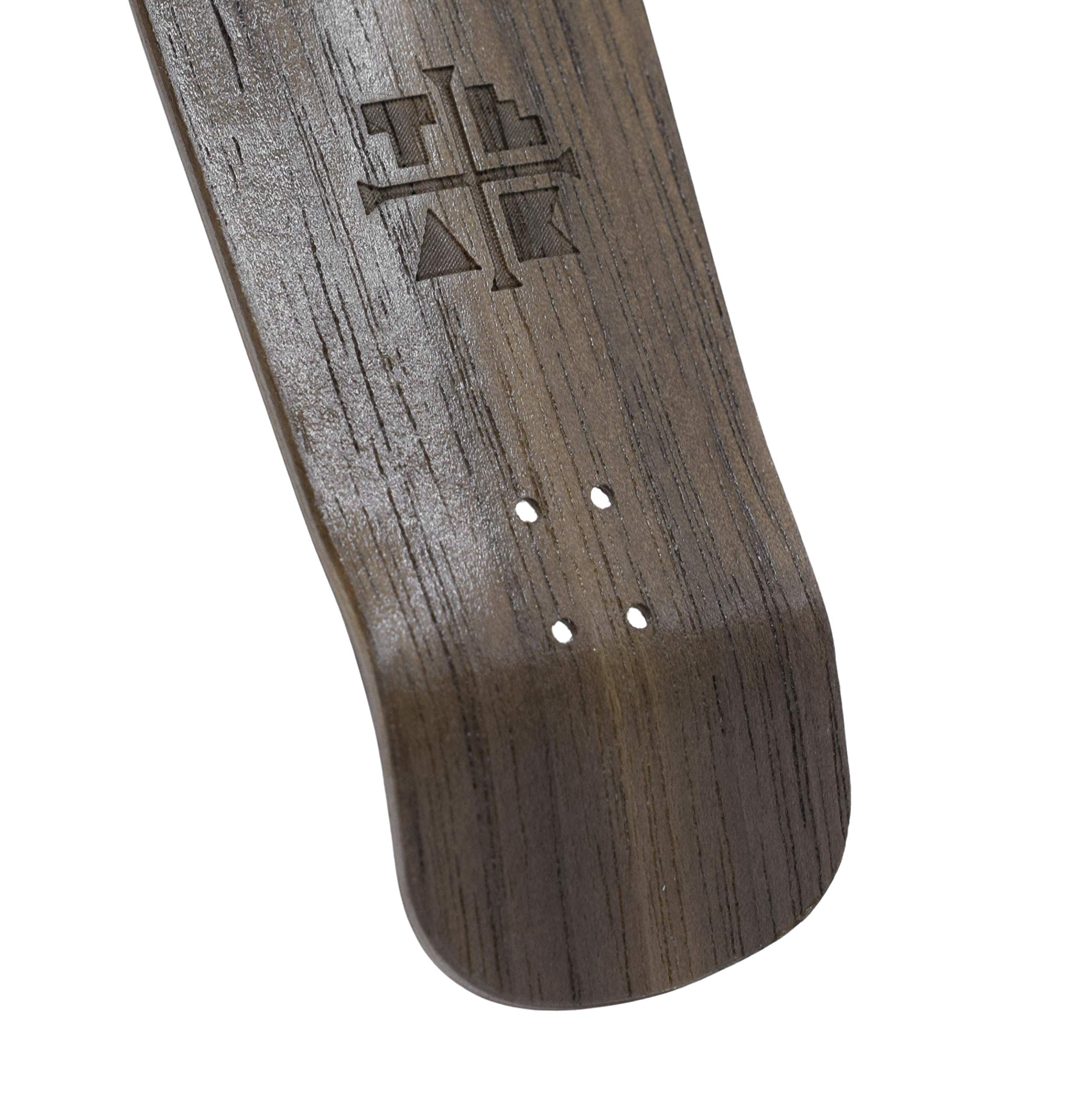 Wooden Fingerboard Carlsbad Cruiser Deck, The Swanson - 34mm x 100mm - Handmade, Pro Shape & Size - Five Plies Wood Veneer - Includes Prolific Foam Tape - Teak Tuning - Image 2