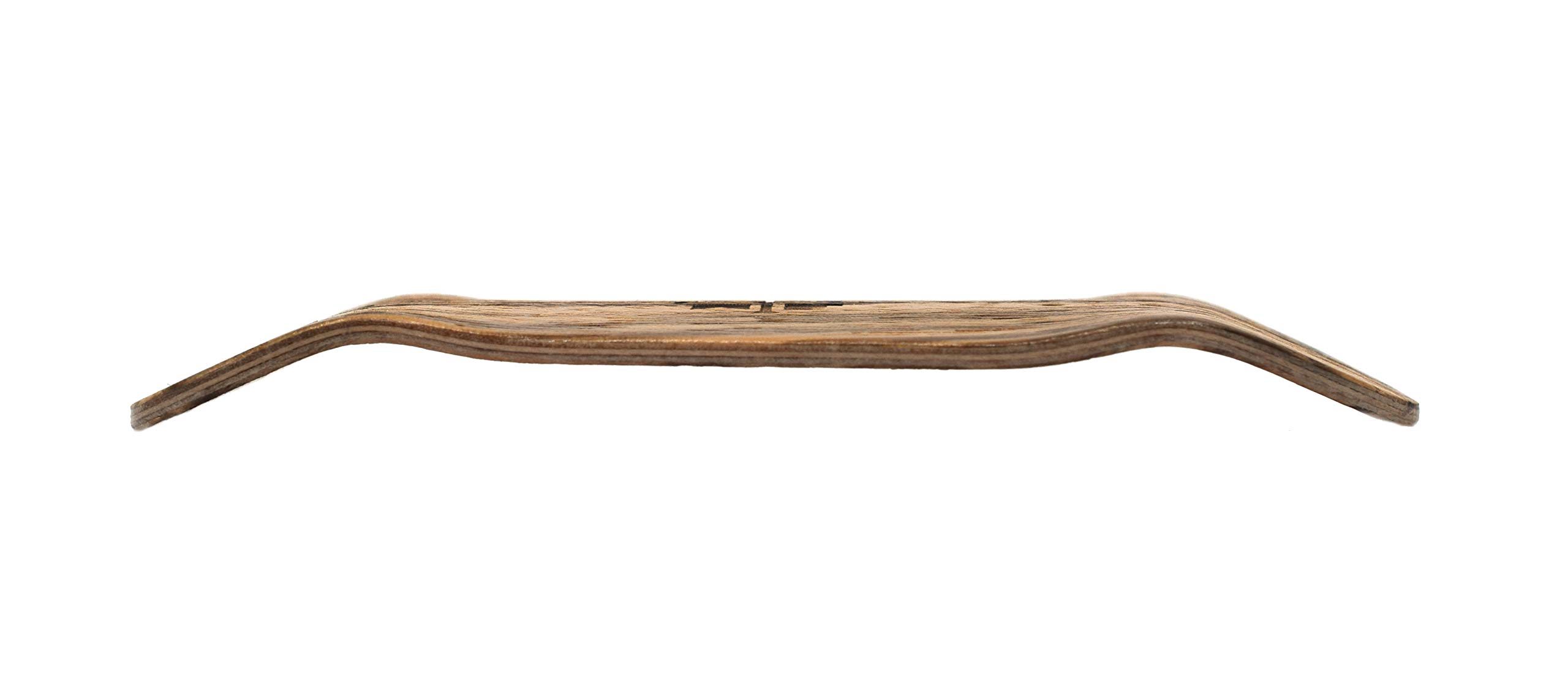 Wooden Fingerboard Carlsbad Cruiser Deck, Zebrawood - 34mm x 100mm - Handmade, Pro Shape & Size - Five Plies Wood Veneer - Includes Prolific Foam Tape - Teak Tuning - Image 5